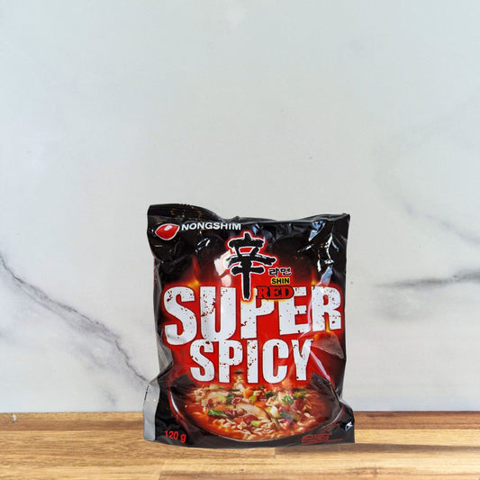 Sachet de Ramen instantané Shin Red Super Spicy en 120g