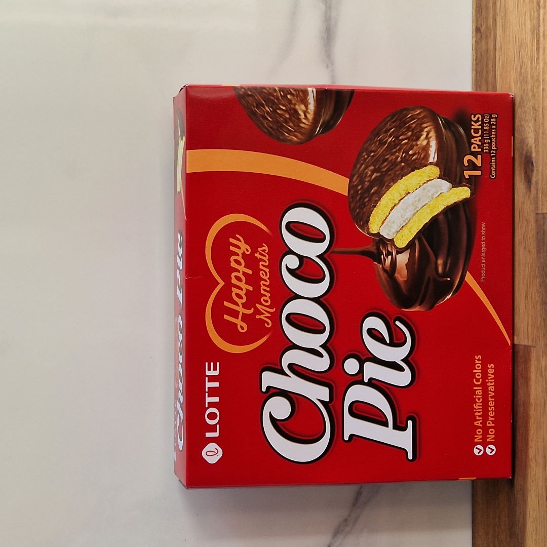 Paquet de 12 gâteaux Choco Pie, biscuits coréens à la guimauve et enrobage chocolat